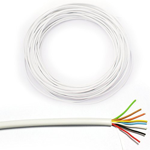 50m Reel 8 Core 4 Pair Alarm Cable - Tinned Copper Clad Aluminium - Stranded CCTV Panel Contact PIR