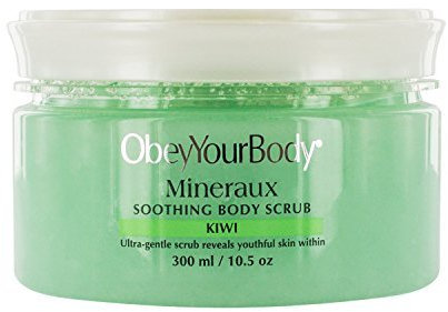 Obey Your Body 300 ml Original Dead Sea Kiwi Body Salt Scrub by ObeyYourBody