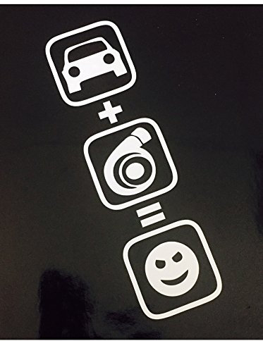 Schönheits Shop Auto + Turbo = Fun Aufkleber Tuning Sticker Turbolader JDM Shocker Dapper Illest