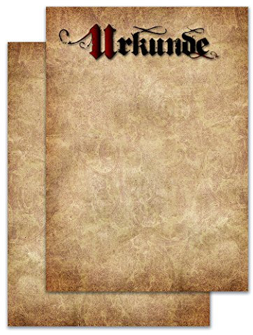 codiarts. vintage Urkunde blanko DIN A4 Pergament Design 20 Stück für Laser- und Tinten-Drucker stabiles 190g/m² Papier professionelle Urkunden Zertifikate Auszeichnungen