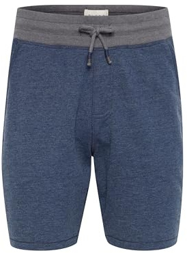 Blend Julio Herren Sweatshorts Kurze Hose Jogginghose mit Offenen Kanten und Kordel Regular Fit