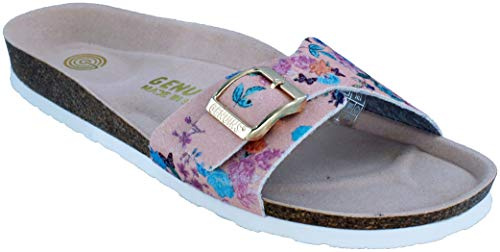 Genuins Toronto Glitter Flowers Pink Pink Synthetik Textil