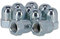 Fix Nippel Hutmutter HR FG 9,5mm, passend für Shimano Getriebenaben 3/7/8, Silber (10er Pack)