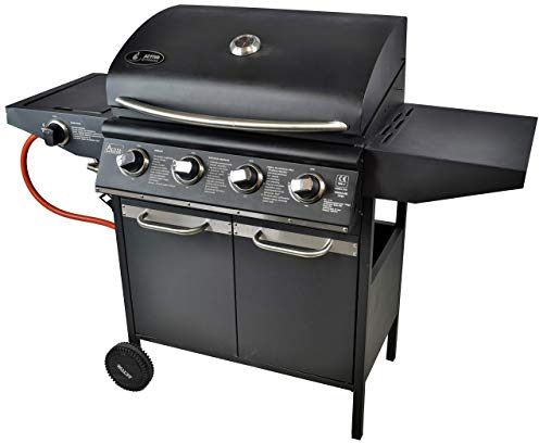 ACTIVA Grill Gasgrill Grillwagen 5 Brenner (12,8 kW + 3,2 kW) BBQ Barbeque Gas-Grill mit Deckel