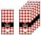 Neatiffy 137 cm x 274 cm 6er-Pack rechteckige Tischdecken aus Kunststoff für Picknick-/Camping-/Party-/Bankett-Tischdecken. Einweg-/Mehrwegtischdecken Rot kariert
