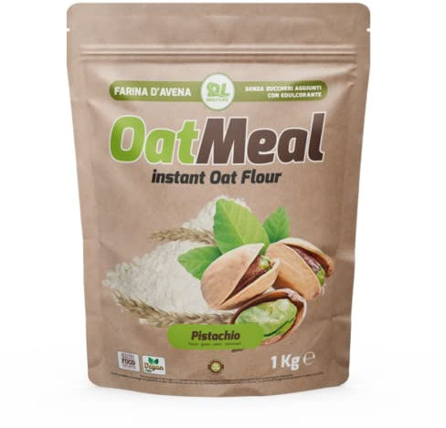OatMeal Instant - Farina di avena Sacchetto 1Kg gusto Pistacchio