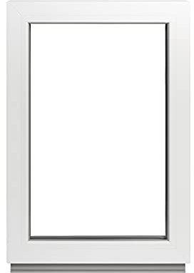 Alle Grössen Festverglasung Kunststoff Fenster - Kellerfenster BxH: 50 x 75 cm weiß fenster- Doppelverglasung Fenster Für Gartenhaus/Garagen Fenster -Premium Kunststofffenster BxH: 500 x 750 mm