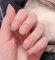 Brishow – Lot de 24 faux ongles, French courts faux ongles, Ballerine Acrylique Press on Nails, pour filles et femmes, rose naturel
