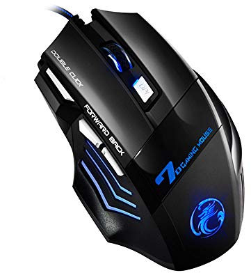 TZX X7 Professional Gaming Mouse,Pc Mouse Wireless,Ergonomic,7 Button Optical USB Mouse,for PC, Laptop, Computer