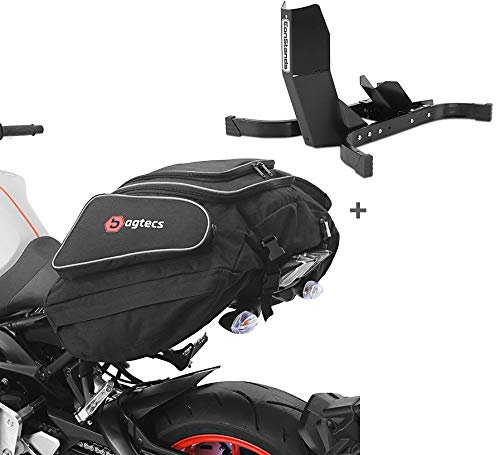 Set SM9 Motorradwippe ConStands Easy Plus schwarz + Hecktasche Bagtecs X50