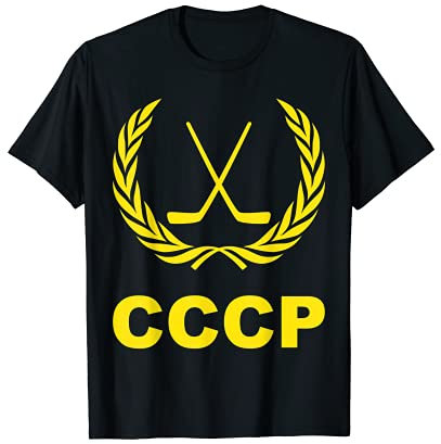 Eishockey Hockey UdSSR Spieler Geschenk T-Shirt