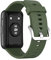 KINOEHOO Bracelet de montres Compatible avec HUAWEI Watch Fit Bracelets de remplacement en Silicone.(vert foncé)