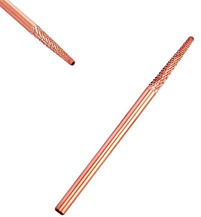 Corintian Nagelfräser Aufsatz Hartmetall Spitzkegel Bit Fein-Extra Grob für die Maniküre, Pediküre von Gelnägel, Acrylnägel Zubehör als Hornhaut-Fräser und Nagelhaut-Entferner (Fein)