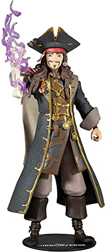 McFarlane Toys Disney Mirrorverse Captian Jack Sparrow 17,8 cm Actionfigur mit Zubehör