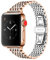 Juntan Compatible with Apple Watch 41mm 40mm 38mm Silver Rose Gold Metal Watch Strap Stainless Steel Bracelet Women Men Compatible with iWatch Series 7 6 5 4 3 2 1 Apple Watch SE Sport
