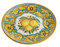 ILAB Piatto medio in ceramica decorata a mano da ceramisti siciliani di Santo Stefano di Camastra limoni art 13