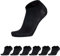 Calze Fantasmini in Cotone Filo di Scozia, Calzini Pariscarpa Sneaker Unisex, Minicalza Pedalino Salvapiede Invisibile Uomo Donna, 6 paia (Nero, 43)