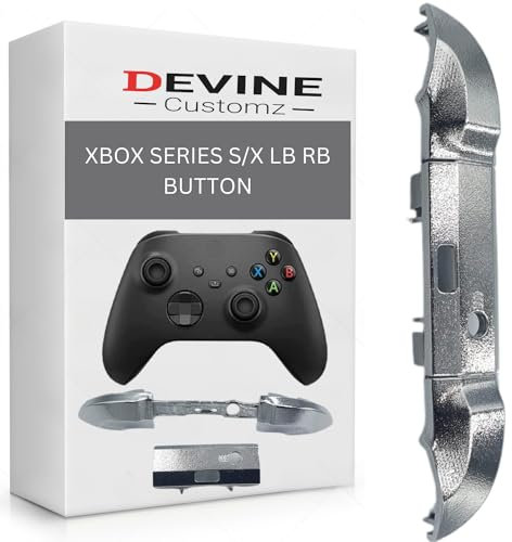 Manette Xbox Series S X Lb Rb Bumper Bouton Home Guide Surround (Chrome SIlver)
