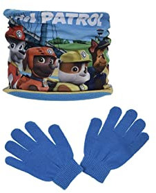 Paw Patrol Jungen Patrol-Unterhose mit Fleece-Innenfutter, Handschuhe, Blau, Taille Unique