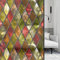KEKUYA Opaque window film privacy film,Selbstklebend ohne Klebstoff Fensterfolie,Decorative Anti-UV Film,farbige Raute ,Privatsphäre Schutzfolie Matt Für Bad Büro Wohnzimmer(60cmx200cm)