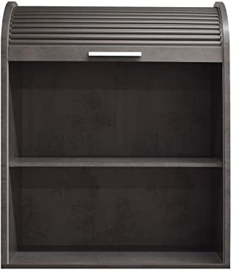 möbelando Jalousieschrank Jalousieschrank in Graphit/Graphit. Abmessungen (BxHxT) 69x85x44 cm