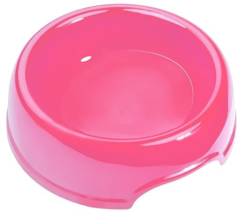 1 gamelle simple en plastique léger de couleur unie pour petits chiens et chats