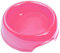 1 gamelle simple en plastique léger de couleur unie pour petits chiens et chats