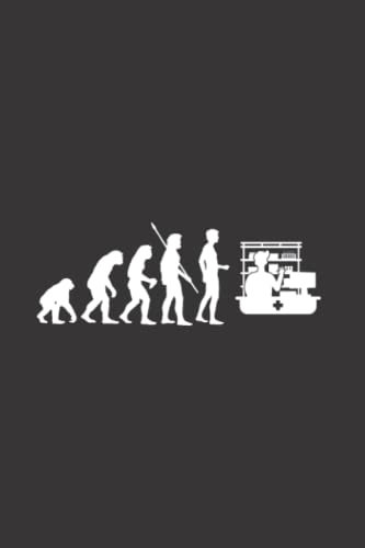 PTA: Evolution Apotheker: Notizbuch / Notizheft für Apotheke Pharmazie A5 (6x9in) liniert mit Linien