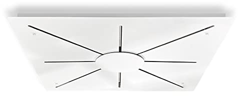 s.luce Modular XL Hängeleuchten-Baldachin, Farbe Weiß, Form Quadratisch