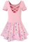Mulnall Ballettanzug Mädchen Ballett Trikot mit Ballettkleid Kinder TüTü Kurzarm Langarm Baumwolle Balletttrikot Ballettanzug （EU40401-08-XXL）