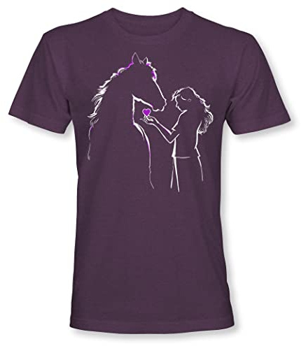 Maglietta da Ragazza Con Cavalli: Idea Regalo di Compleanno per Bambini, Equitazione, Rosa, Carina, Pony, Sport