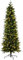 Christmas Tree World | 7ft Artificial Pre-lit Ultra Slim Mixed Pine | Natural and Realistic Look with Bushy and Luxury Quality PVC Tips | Easy to Assemble and Take Down | 84cm Diameter