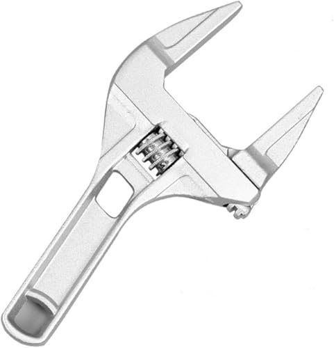 Wide Jaw Adjustable Spanners Wrenches 6-68mm Ultra-Thin Shifting Plumber Bathroom Spanner Shank for Machine Furniture Repairment for Bathroom, Washbasin, Tube Nut Disassembly