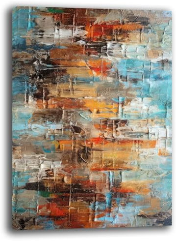 Printerland Modernes Bild, Wohnzimmer, Abstrakt, Industriell, moderne Wandbilder, XXL, großer Druck auf Leinwand, Wanddekoration, Schlafzimmer, Küche (30 x 40 cm, 9)