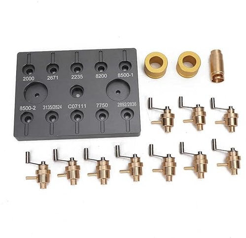 10 Pack Watch Mainspring Winder Kit, Watch Mainspring Winding Repair Tools, Watch Mainspring Winder Replacement Barrels for 2000/2671/2235/8200/8500-1/8500-2/3135/2824/C07111/7750/2892/2836 Movement,
