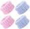 4 Pièces Bracelet de Spa, Bracelets Absorbants en Microfibre, Rubans de Lavage pour Poignet, Bracelet de Lavage de Visage en Polaire Corail, Bracelets Elastiques pour Laver Visage