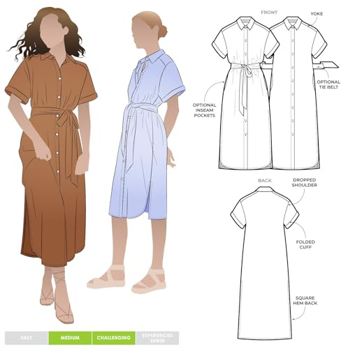 Style Arc Schnittmuster – Palmer gewebtes Kleid (Größen 38-50)