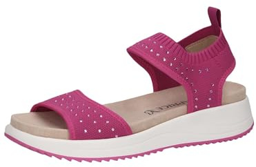 CAPRICE Damen Sandalen flach zum Schlupfen mit Glitzerdetails