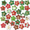 MORCART 30PCS Christmas Fridge Magnets Star Merry Xmas Magnets Refrigerator Decoration for Dishwasher Locker Whiteboard Magnetic Board Cabinets Classroom Office Cubicle