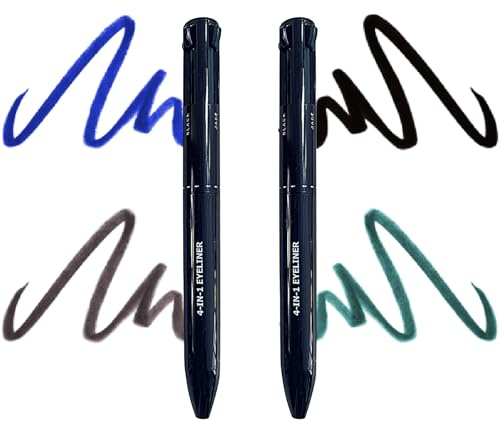 Dynaeuty 4-in-1-Makeup-Stift, Eyeliner, Augenbrauenstift, Lippenstift und Highlighter, Wasserfest, Langanhaltend All-in-One-Makeup-Stift, Multifunktions Makeup Beauty Bleistift #A
