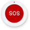 seQrell, Botón SOS para Alarma doméstica inalámbrica, Salvavidas Beghelli para Personas Mayores, Botón SOS para Alarma doméstica seQrell. SQSOS02