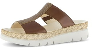Gabor Damen Pantoletten, Frauen Slipper,Best Fitting,sommerclogs,Sandalen,Freizeitschuhe,Schlupfschuhe,schluepfschuhe,Camel/Walnut,41 EU / 7.5 UK