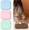 3 Colorful Kitten Bowls Cute Cat Feeding Bowls, Shallow Cat Food Dish, Square Cat Plates, Cat Food Bowl Kitten Bowls Cat Dishes for Food Wheat Straw Cat Bowls for kitten food bowls Kittens and Short