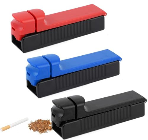 JAWUZ 3x zigaretten stopfgerät zigarettenstopfer Zigarettenstopfmaschine Zigarettenstopfer Tabak-Stopfmaschine Zigaretten-Stopfmaschine für Zigaretten-Hülsen Filter-Hülsen