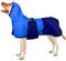 Hunderegenmantel Wasserdicht, Wasserdichter Hundemantel Regenjacke Hunderegenmantel Einstellbare wasserdichte Haustierkleidung Leichte Regenjacke mit Reflektierendem Streifen(Blau, L)