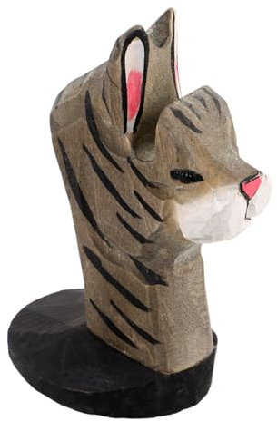 Ciieeo Support de Lunettes Sculpté Forme de Chat Détenteur Élégant pour Bureau et Maison Décoration Unique et Organisateur de Lunettes