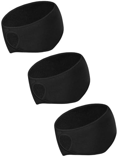 Fleece Pferdeschwanz Stirnband, 3pcs Sport Stirnband, Ohrenschützer Stirnbänd, Winter Laufstirnband, Geeignet für Erwachsene Frauen, die im Winter Outdoor-Sportarten Wie Laufen, Radfahren