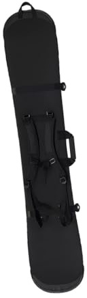 ICDKOYK Snowboard Schutzhülle mit Griff, robuste Snowboardtasche, ideal für Skier bei Outdoor Ausflügen, Reise Schutztasche für Skier, Schwarz, 165 cm