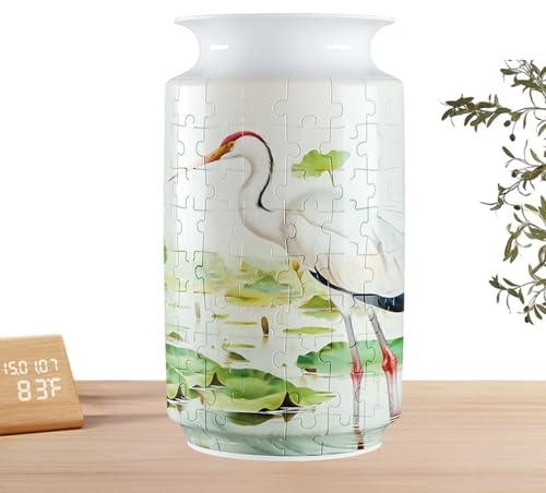 Vase 3D - 20,5 cm ABS | 3D | Décoration Esthétique De La Chambre | Puzzle De Fleurs | Jouet Puzzle | Jouet Cadeau d'anniversaire pour | Vase A