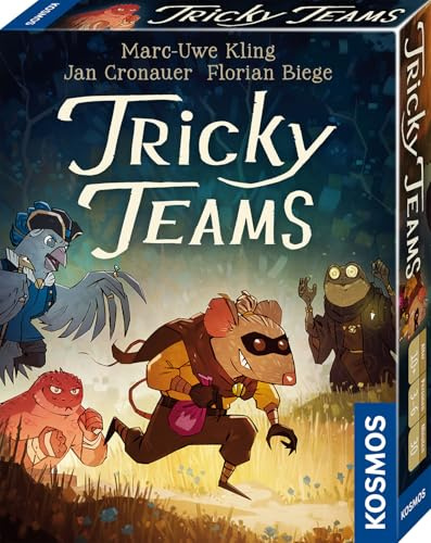 Kosmos Tricky Teams, Kartenspiel, spannendes Stichspiel | Marc-Uwe Kling, Jan Cronauer, Florian Biege, für 3-6 Personen ab 10 Jahre, kurze Runden